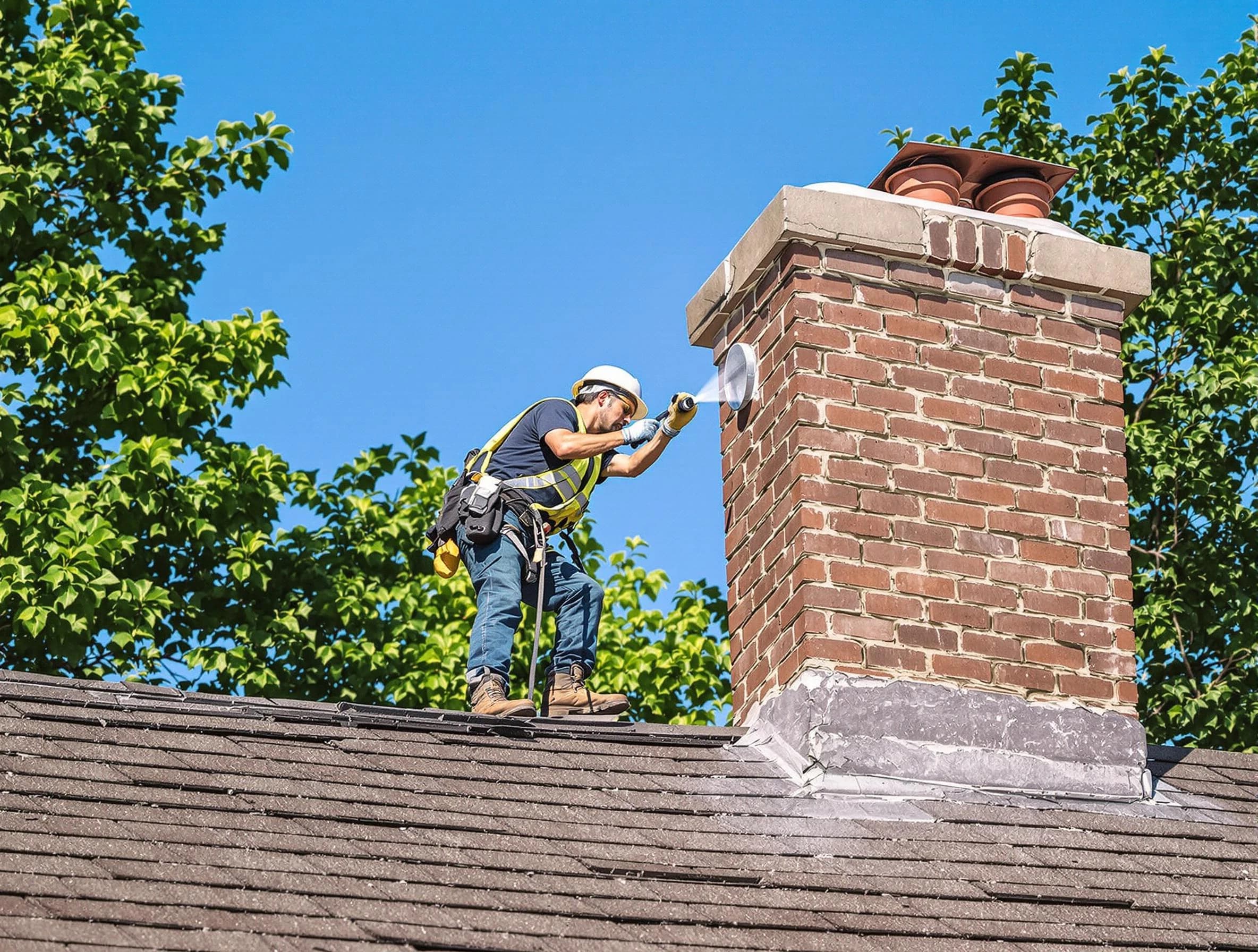 Palmetto Chimney Sweep performing an inspection with advanced tools in Palmetto, GA