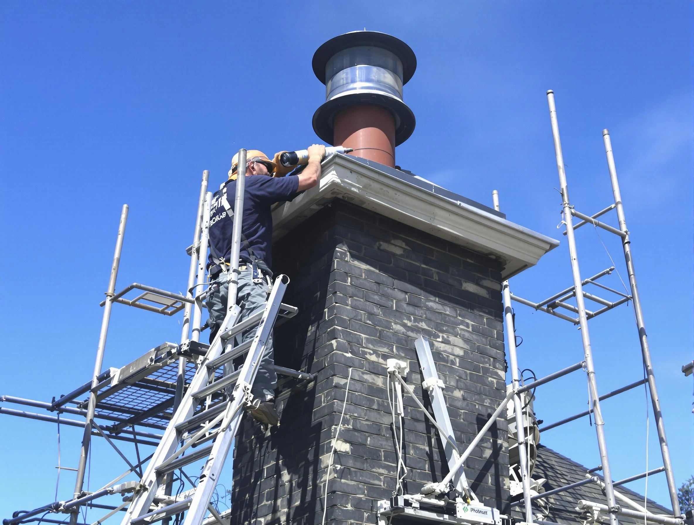 Sturdy chimney crown finished by Palmetto Chimney Sweep in Palmetto, GA